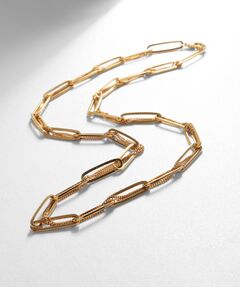 COCOSHNIK ONKITSCH / ココシュニックオンキッチュ ネックレス・ペンダント・チョーカー | シルバー ミックスチェーン フラットカーブ スルー ネックレス GP