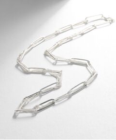 COCOSHNIK ONKITSCH / ココシュニックオンキッチュ ネックレス・ペンダント・チョーカー | シルバー ミックスチェーン フラットカーブ スルー ネックレス