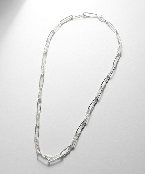 COCOSHNIK ONKITSCH / ココシュニックオンキッチュ ネックレス・ペンダント・チョーカー | シルバー ミックスチェーン フラットカーブ スルー ネックレス | 詳細4