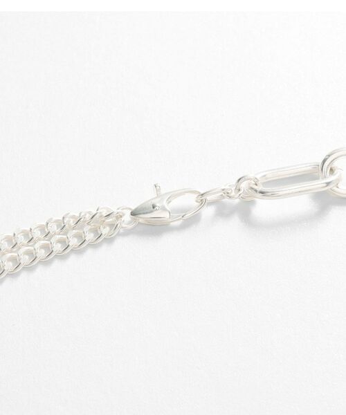 COCOSHNIK ONKITSCH / ココシュニックオンキッチュ ネックレス・ペンダント・チョーカー | シルバー ミックスチェーン ケーブルカーブ ドレープ ネックレス | 詳細3