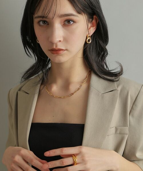 COCOSHNIK ONKITSCH / ココシュニックオンキッチュ ネックレス・ペンダント・チョーカー | シルバー デザインチェーン フラットケーブルネックレス（43㎝） GP | 詳細10