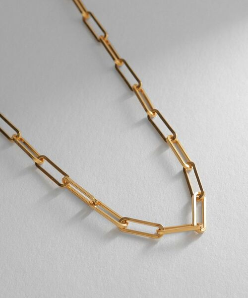 COCOSHNIK ONKITSCH / ココシュニックオンキッチュ ネックレス・ペンダント・チョーカー | シルバー デザインチェーン フラットケーブルネックレス（43㎝） GP | 詳細2