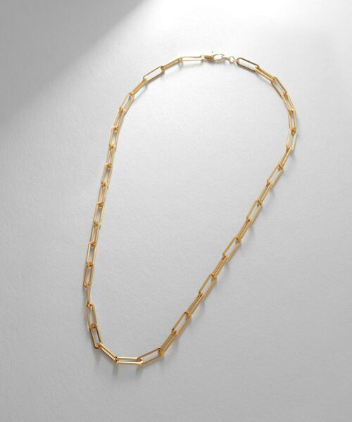 COCOSHNIK ONKITSCH / ココシュニックオンキッチュ ネックレス・ペンダント・チョーカー | シルバー デザインチェーン フラットケーブルネックレス（43㎝） GP | 詳細5