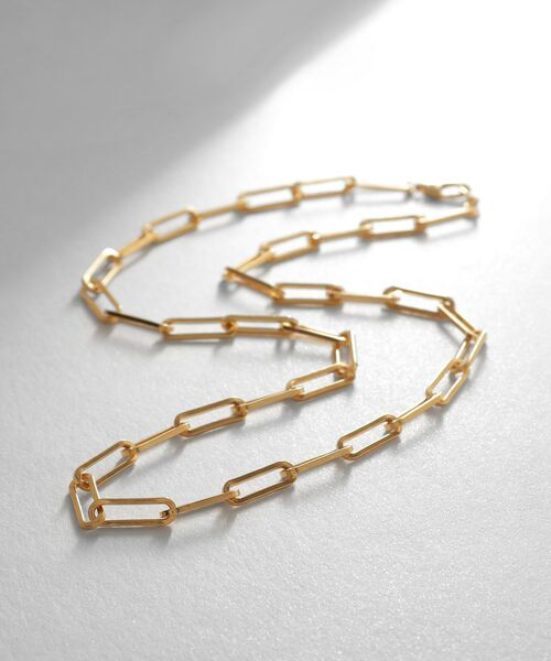 COCOSHNIK ONKITSCH / ココシュニックオンキッチュ ネックレス・ペンダント・チョーカー | シルバー デザインチェーン フラットケーブルネックレス（43㎝） GP（ゴールド(600)）