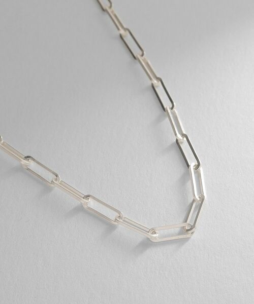 COCOSHNIK ONKITSCH / ココシュニックオンキッチュ ネックレス・ペンダント・チョーカー | シルバー デザインチェーン フラットケーブルネックレス（43㎝） | 詳細2