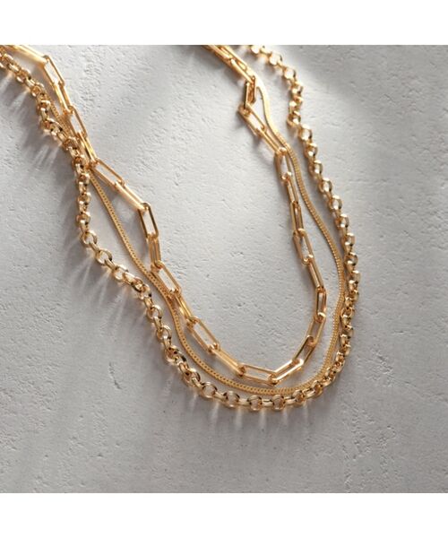 COCOSHNIK ONKITSCH / ココシュニックオンキッチュ ネックレス・ペンダント・チョーカー | シルバー デザインチェーン リッジケーブル ネックレス GP | 詳細6