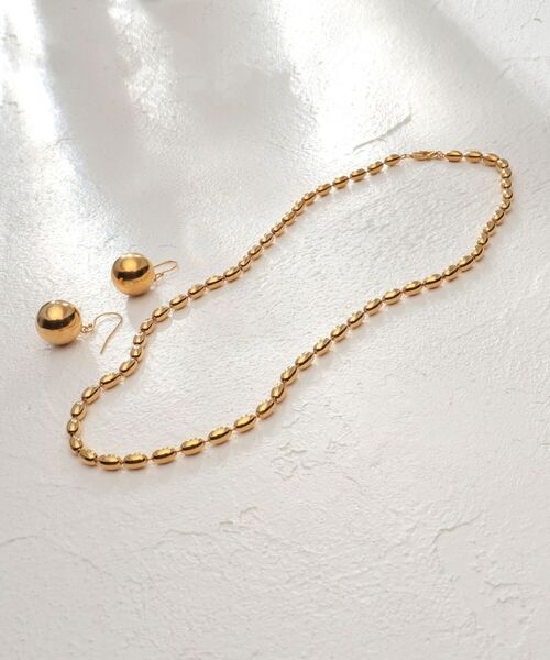 COCOSHNIK ONKITSCH / ココシュニックオンキッチュ ネックレス・ペンダント・チョーカー | シルバー デザインチェーン オーバルボールL ネックレス GP | 詳細5