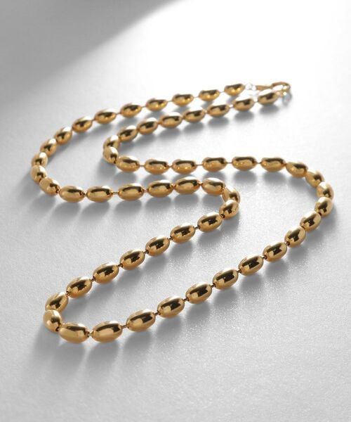 COCOSHNIK ONKITSCH / ココシュニックオンキッチュ ネックレス・ペンダント・チョーカー | シルバー デザインチェーン オーバルボールL ネックレス GP（ゴールド(600)）