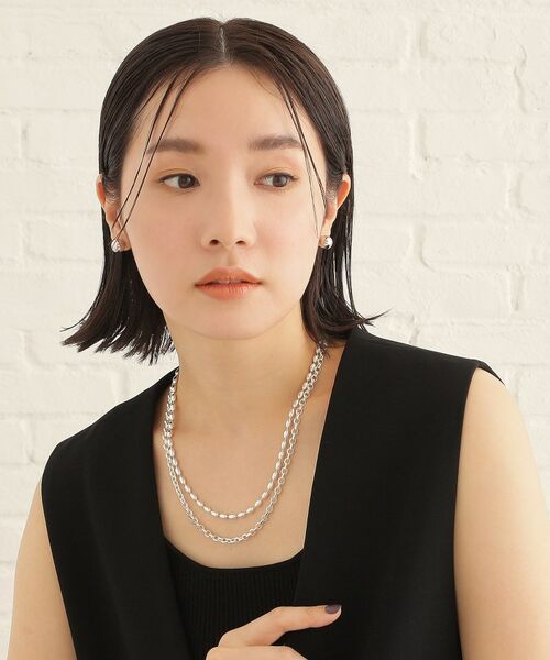 COCOSHNIK ONKITSCH / ココシュニックオンキッチュ ネックレス・ペンダント・チョーカー | シルバー デザインチェーン オーバルボールL ネックレス | 詳細6