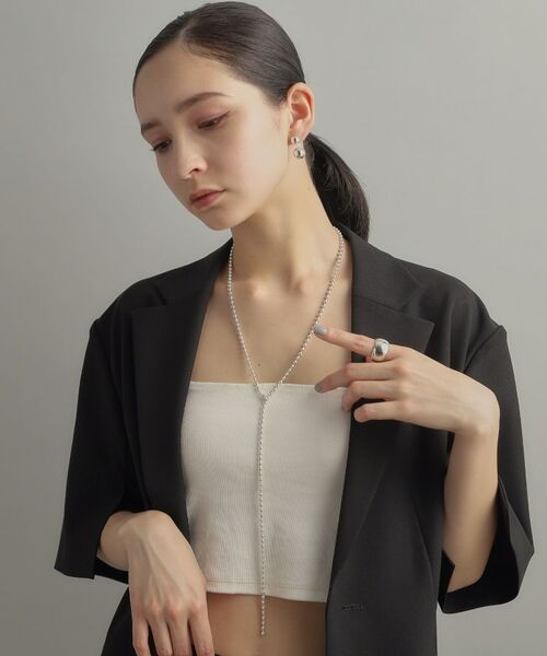 COCOSHNIK ONKITSCH / ココシュニックオンキッチュ ネックレス・ペンダント・チョーカー | シルバー ボールチェーン ラリエット ネックレス | 詳細7