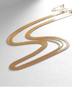 COCOSHNIK ONKITSCH / ココシュニックオンキッチュ ネックレス・ペンダント・チョーカー | シルバー カーブチェーン レイヤード ネックレス GP