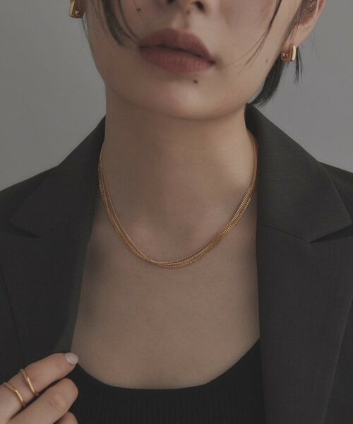 COCOSHNIK ONKITSCH / ココシュニックオンキッチュ ネックレス・ペンダント・チョーカー | シルバー カーブチェーン レイヤード ネックレス GP | 詳細8