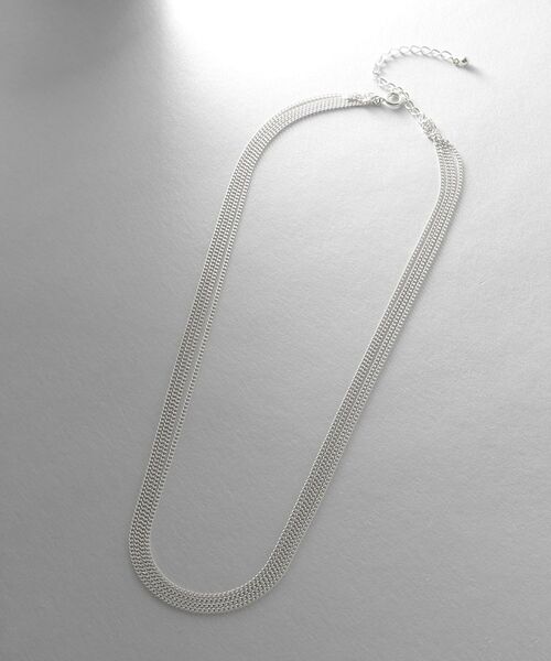 COCOSHNIK ONKITSCH / ココシュニックオンキッチュ ネックレス・ペンダント・チョーカー | シルバー カーブチェーン レイヤード ネックレス | 詳細4
