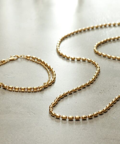 COCOSHNIK ONKITSCH / ココシュニックオンキッチュ ネックレス・ペンダント・チョーカー | シルバー デザインチェーン オーバルボールM ネックレス GP | 詳細5