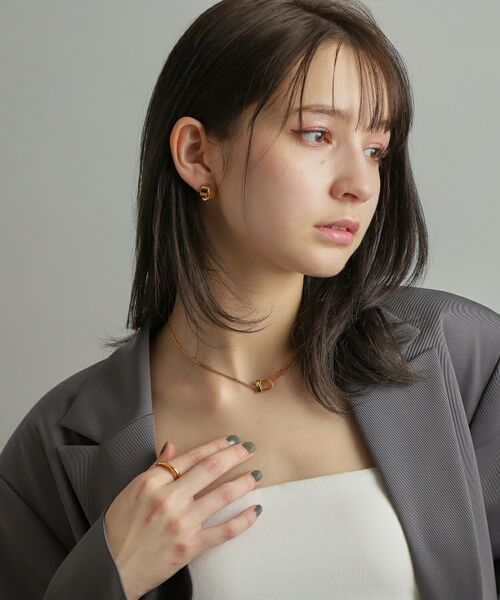 COCOSHNIK ONKITSCH / ココシュニックオンキッチュ ネックレス・ペンダント・チョーカー | シルバー ロックモチーフ ドレープネックレス GP | 詳細11