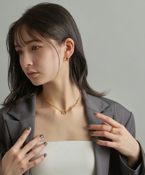 COCOSHNIK ONKITSCH / ココシュニックオンキッチュ ネックレス・ペンダント・チョーカー | シルバー ロックモチーフ ドレープネックレス GP | 詳細13