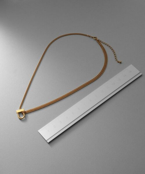 COCOSHNIK ONKITSCH / ココシュニックオンキッチュ ネックレス・ペンダント・チョーカー | シルバー ロックモチーフ ドレープネックレス GP | 詳細4