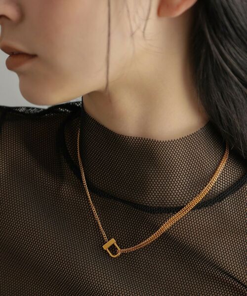 COCOSHNIK ONKITSCH / ココシュニックオンキッチュ ネックレス・ペンダント・チョーカー | シルバー ロックモチーフ ドレープネックレス GP | 詳細9