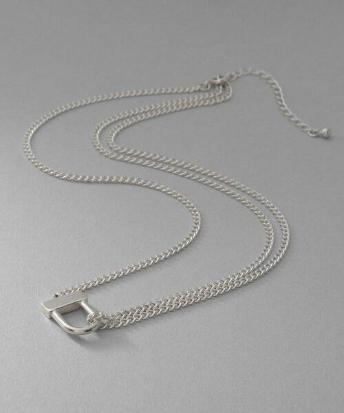 COCOSHNIK ONKITSCH / ココシュニックオンキッチュ ネックレス・ペンダント・チョーカー | シルバー ロックモチーフ ドレープネックレス | 詳細1