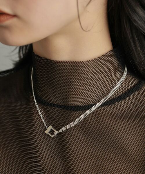 COCOSHNIK ONKITSCH / ココシュニックオンキッチュ ネックレス・ペンダント・チョーカー | シルバー ロックモチーフ ドレープネックレス | 詳細10