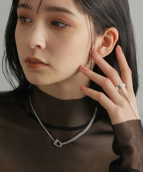 COCOSHNIK ONKITSCH / ココシュニックオンキッチュ ネックレス・ペンダント・チョーカー | シルバー ロックモチーフ ドレープネックレス | 詳細9