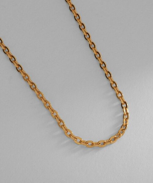 COCOSHNIK ONKITSCH / ココシュニックオンキッチュ ネックレス・ペンダント・チョーカー | シルバー デザインチェーン フラットオーバルリンクネックレス GP | 詳細2