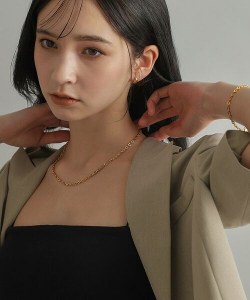 COCOSHNIK ONKITSCH / ココシュニックオンキッチュ ネックレス・ペンダント・チョーカー | シルバー デザインチェーン フラットオーバルリンクネックレス GP | 詳細6