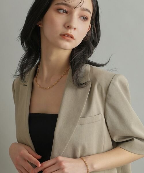 COCOSHNIK ONKITSCH / ココシュニックオンキッチュ ネックレス・ペンダント・チョーカー | シルバー デザインチェーン フラットオーバルリンクネックレス GP | 詳細7