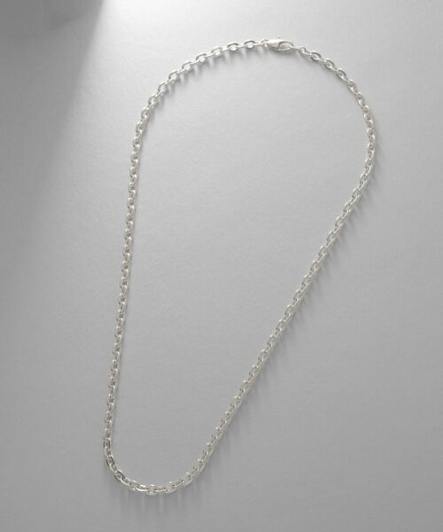 COCOSHNIK ONKITSCH / ココシュニックオンキッチュ ネックレス・ペンダント・チョーカー | シルバー デザインチェーン フラットオーバルリンクネックレス | 詳細4