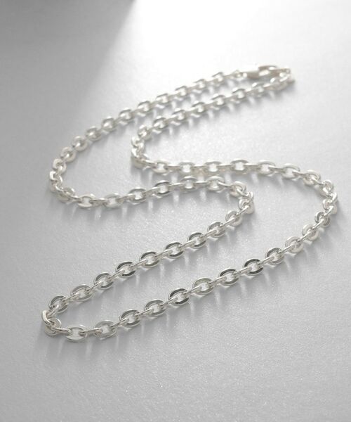 COCOSHNIK ONKITSCH / ココシュニックオンキッチュ ネックレス・ペンダント・チョーカー | シルバー デザインチェーン フラットオーバルリンクネックレス（シルバー(600)）