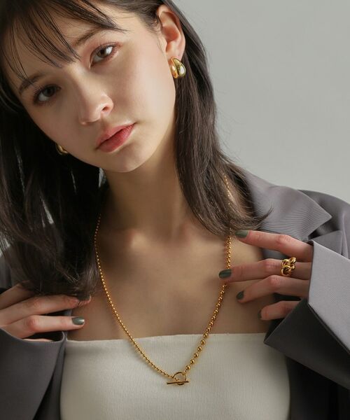 COCOSHNIK ONKITSCH / ココシュニックオンキッチュ ネックレス・ペンダント・チョーカー | シルバー ミックスネックレス ボールチェーンマンテル GP | 詳細11