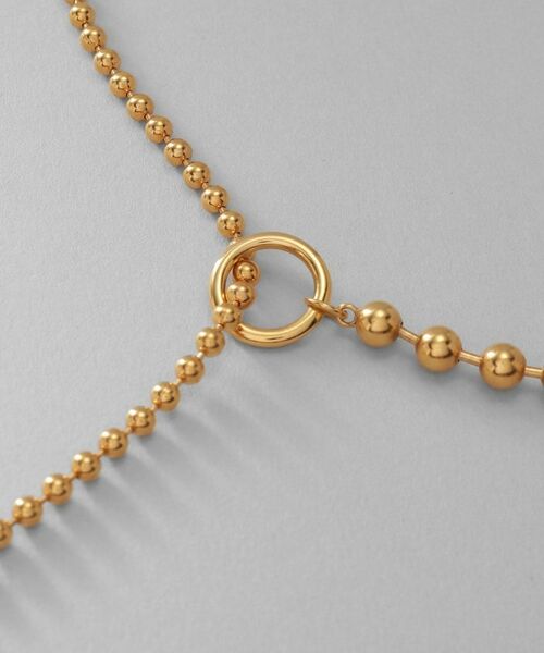 COCOSHNIK ONKITSCH / ココシュニックオンキッチュ ネックレス・ペンダント・チョーカー | シルバー ミックスネックレス ボールチェーンマンテル GP | 詳細4