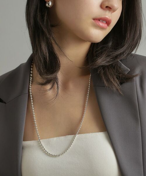 COCOSHNIK ONKITSCH / ココシュニックオンキッチュ ネックレス・ペンダント・チョーカー | シルバー ミックスネックレス ボールチェーンマンテル | 詳細10