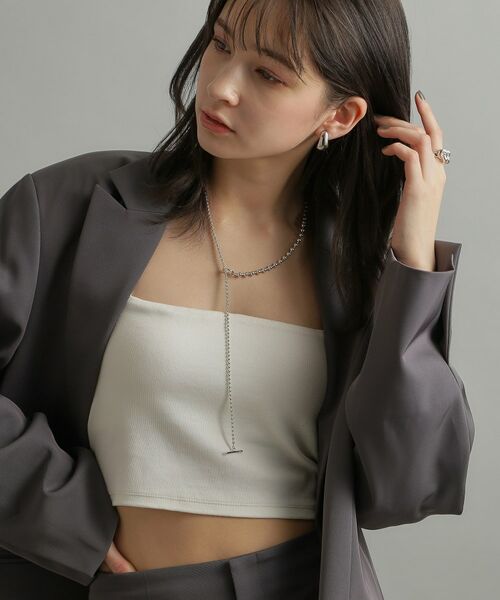 COCOSHNIK ONKITSCH / ココシュニックオンキッチュ ネックレス・ペンダント・チョーカー | シルバー ミックスネックレス ボールチェーンマンテル | 詳細7