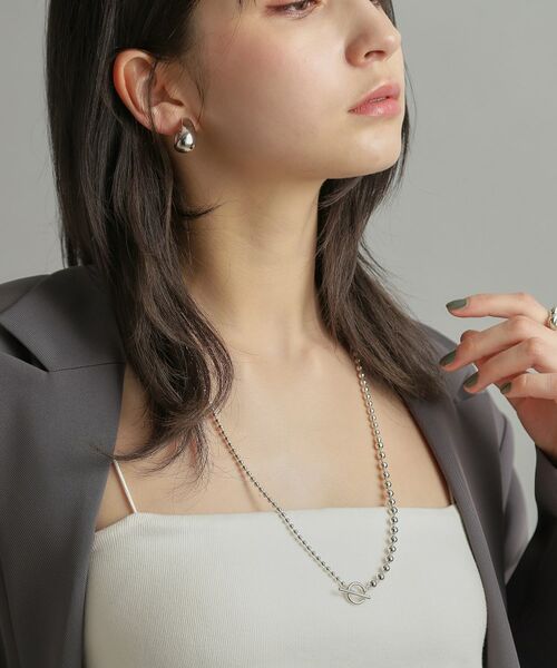 COCOSHNIK ONKITSCH / ココシュニックオンキッチュ ネックレス・ペンダント・チョーカー | シルバー ミックスネックレス ボールチェーンマンテル | 詳細9