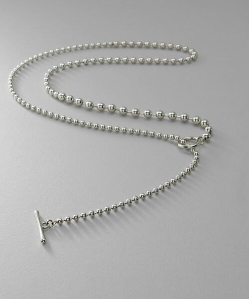 COCOSHNIK ONKITSCH / ココシュニックオンキッチュ ネックレス・ペンダント・チョーカー | シルバー ミックスネックレス ボールチェーンマンテル（シルバー(600)）