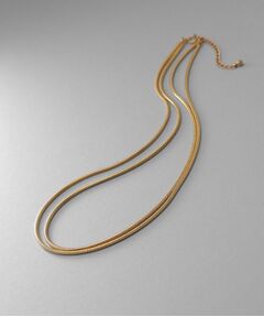 COCOSHNIK ONKITSCH / ココシュニックオンキッチュ ネックレス・ペンダント・チョーカー | シルバー スネークチェーン ダブルネックレス GP