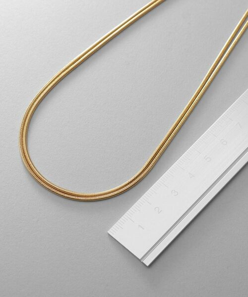 COCOSHNIK ONKITSCH / ココシュニックオンキッチュ ネックレス・ペンダント・チョーカー | シルバー スネークチェーン ダブルネックレス GP | 詳細3