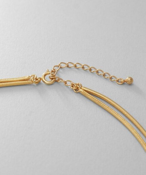 COCOSHNIK ONKITSCH / ココシュニックオンキッチュ ネックレス・ペンダント・チョーカー | シルバー スネークチェーン ダブルネックレス GP | 詳細4