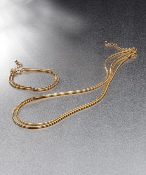 COCOSHNIK ONKITSCH / ココシュニックオンキッチュ ネックレス・ペンダント・チョーカー | シルバー スネークチェーン ダブルネックレス GP | 詳細6