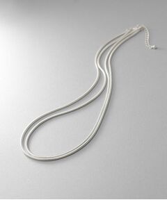 COCOSHNIK ONKITSCH / ココシュニックオンキッチュ ネックレス・ペンダント・チョーカー | シルバー スネークチェーン ダブルネックレス