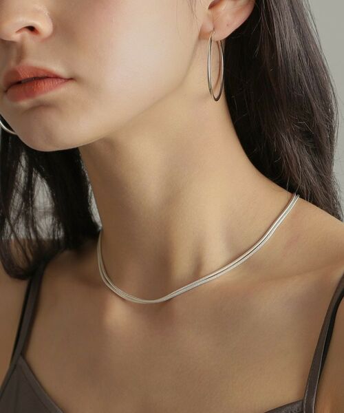 COCOSHNIK ONKITSCH / ココシュニックオンキッチュ ネックレス・ペンダント・チョーカー | シルバー スネークチェーン ダブルネックレス | 詳細10