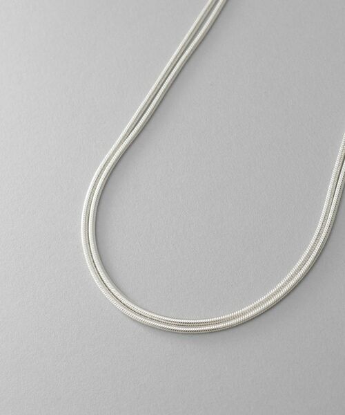 COCOSHNIK ONKITSCH / ココシュニックオンキッチュ ネックレス・ペンダント・チョーカー | シルバー スネークチェーン ダブルネックレス | 詳細2