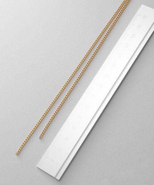 COCOSHNIK ONKITSCH / ココシュニックオンキッチュ ネックレス・ペンダント・チョーカー | シルバー ミックスチェーン フラット カーブドレープY ネックレス GP | 詳細3