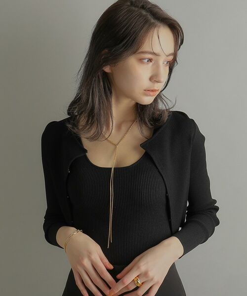 COCOSHNIK ONKITSCH / ココシュニックオンキッチュ ネックレス・ペンダント・チョーカー | シルバー ミックスカーブチェーンフリンジ ネックレス GP | 詳細8