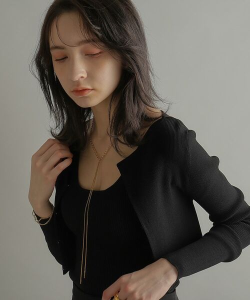 COCOSHNIK ONKITSCH / ココシュニックオンキッチュ ネックレス・ペンダント・チョーカー | シルバー ミックスカーブチェーンフリンジ ネックレス GP | 詳細9