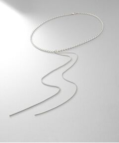 COCOSHNIK ONKITSCH / ココシュニックオンキッチュ ネックレス・ペンダント・チョーカー | シルバー ミックスカーブチェーンフリンジ ネックレス