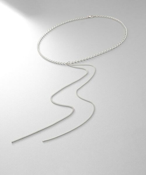COCOSHNIK ONKITSCH / ココシュニックオンキッチュ ネックレス・ペンダント・チョーカー | シルバー ミックスカーブチェーンフリンジ ネックレス | 詳細1