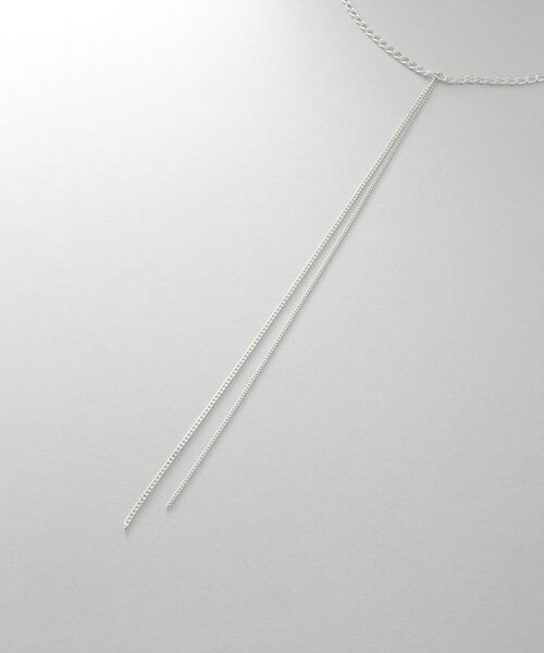 COCOSHNIK ONKITSCH / ココシュニックオンキッチュ ネックレス・ペンダント・チョーカー | シルバー ミックスカーブチェーンフリンジ ネックレス | 詳細2