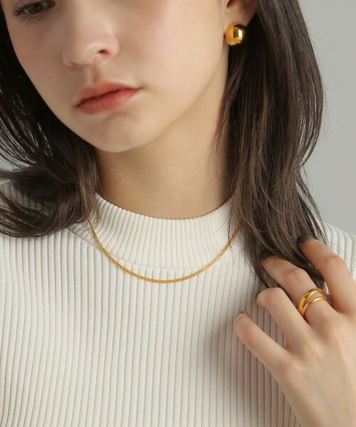 COCOSHNIK ONKITSCH / ココシュニックオンキッチュ ネックレス・ペンダント・チョーカー | シルバー デザインチェーン カーブネックレス GP | 詳細14